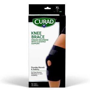 CURAD HINGED KNEE SUPPORT SUPPORT WITH U SHAPED SUPPORT SIZE LARGE